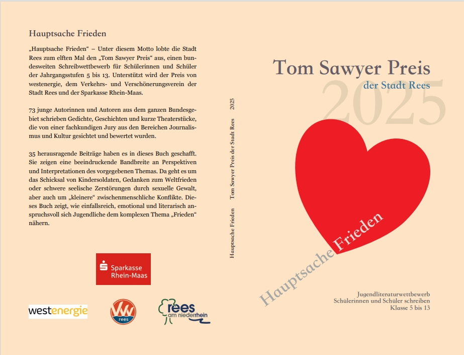 Buch zum Tom Sawyer Preis "Hauptsache Frieden"